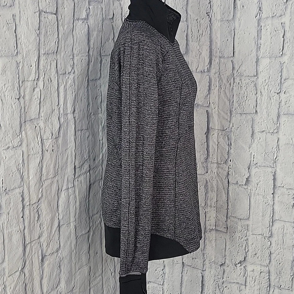 LULULEMON Runderful 1/2 Zip Mini Pique Check Pullover Top Running Jacket - Picture 5 of 7